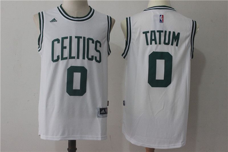 Men Boston Celtics #0 Jayson Tatum White NBA Jerseys